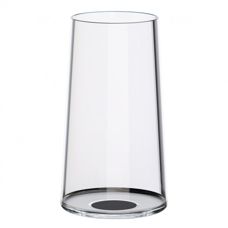 Set 2 pahare de cristal Trebonn SplitGlass 2025130, 320 ml, Ø7.8x12.5 cm, Posibilitate atasare picior, Negru