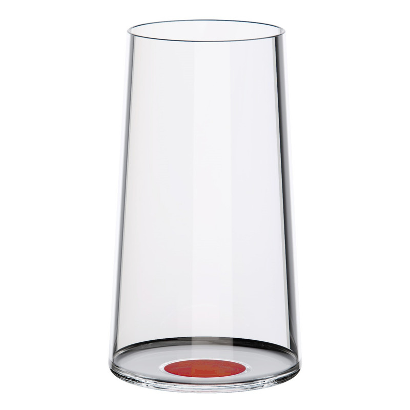 Set 2 pahare dе cristal Trebonn SplitGlass 2025131, 320 ml, Ø7.8x12.5 cm, Posibilitate atașare picior, Rosu