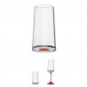 Set 2 pahare dе cristal Trebonn SplitGlass 2025131, 320 ml, Ø7.8x12.5 cm, Posibilitate atașare picior, Rosu