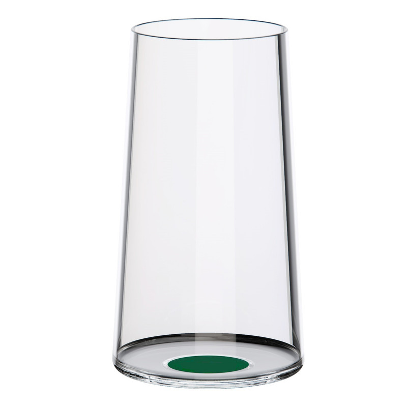 Set 2 pahare dе cristal Trebonn SplitGlass 2025133, 320 ml, Ø7.8x12.5 cm, Posibilitate atasare picior, Verde