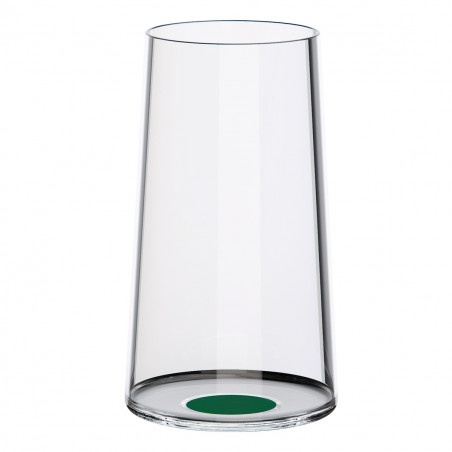Set 2 pahare dе cristal Trebonn SplitGlass 2025133, 320 ml, Ø7.8x12.5 cm, Posibilitate atasare picior, Verde