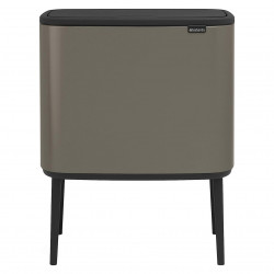 Coș Brabantia Bo Touch 651113, 11+23 l, Deschidere lină și silențioasă, Deschidere mare, Gri