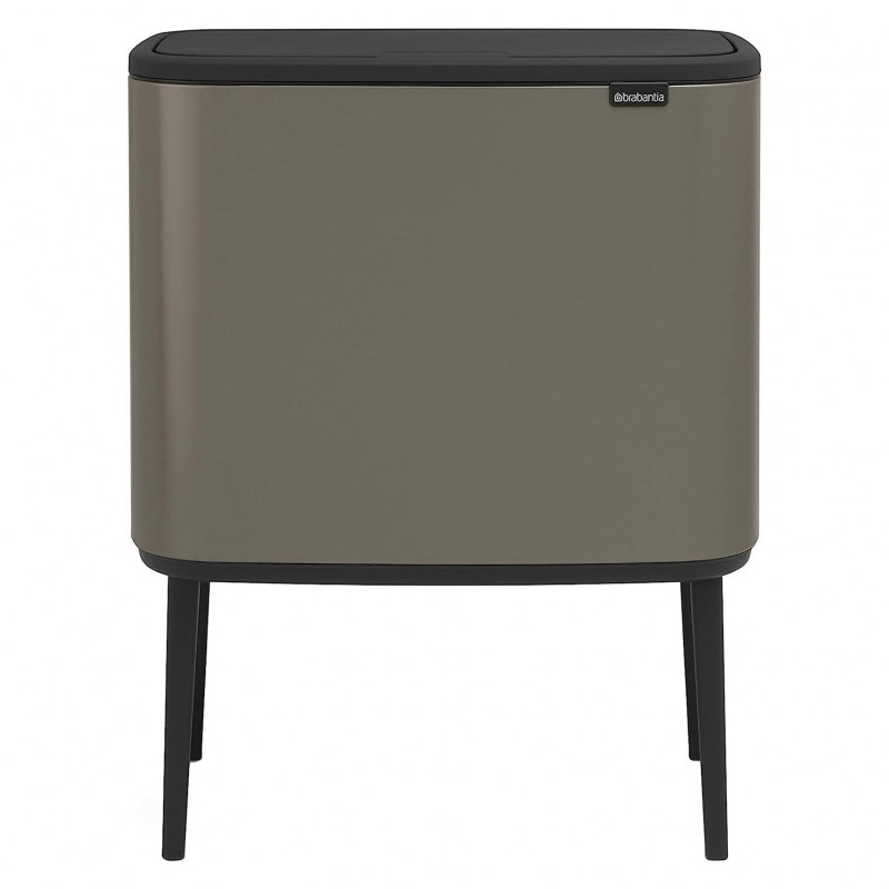 Coș Brabantia Bo Touch 651113, 11+23 l, Deschidere lină și silențioasă, Deschidere mare, Gri