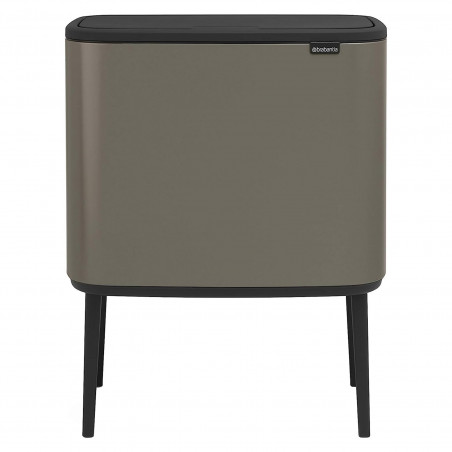 Coș Brabantia Bo Touch 651113, 11+23 l, Deschidere lină și silențioasă, Deschidere mare, Gri