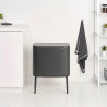 Coș Brabantia Bo Touch 1008855, 11+23 l, Deschidere lină și silențioasă, Deschidere mare, Gri închis