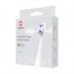 Set 2 capete de schimb pentru periuta de dinti electrica Oclean Delicate Care-P3K4-XPD, Dura, Pentru adulti, Perii DuPont cu fluor, Alb