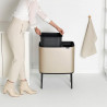 Coș Brabantia Bo Touch 1003214, 11+23 L, Deschidere lină și silențioasă, Deschidere mare, Auriu metalic