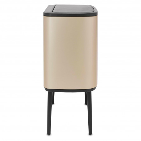 Coș Brabantia Bo Touch 1003214, 11+23 L, Deschidere lină și silențioasă, Deschidere mare, Auriu metalic