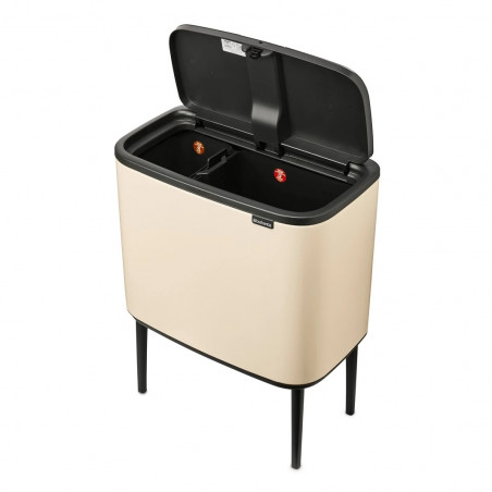 Brabantia Bo Touch 1005547, 11+23 l, Fierbere lină și silențioasă, Deschidere Golam, Bej
