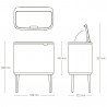 Brabantia Bo Touch 1005547, 11+23 l, Fierbere lină și silențioasă, Deschidere Golam, Bej
