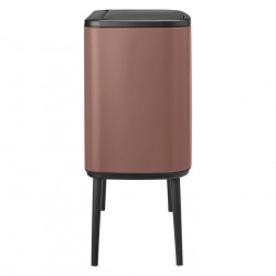 Coș Brabantia Bo Touch 1008856, 11+23 l, Deschidere lină și silențioasă, Deschidere mare, Finisaj satinat, Maro