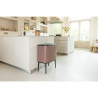 Coș Brabantia Bo Touch 1008856, 11+23 l, Deschidere lină și silențioasă, Deschidere mare, Finisaj satinat, Maro