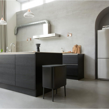 Brabantia Bo Touch 651106 Boklok de 36 de litri, 36 l, preparare lină și silențioasă, deschidere Golam, negru