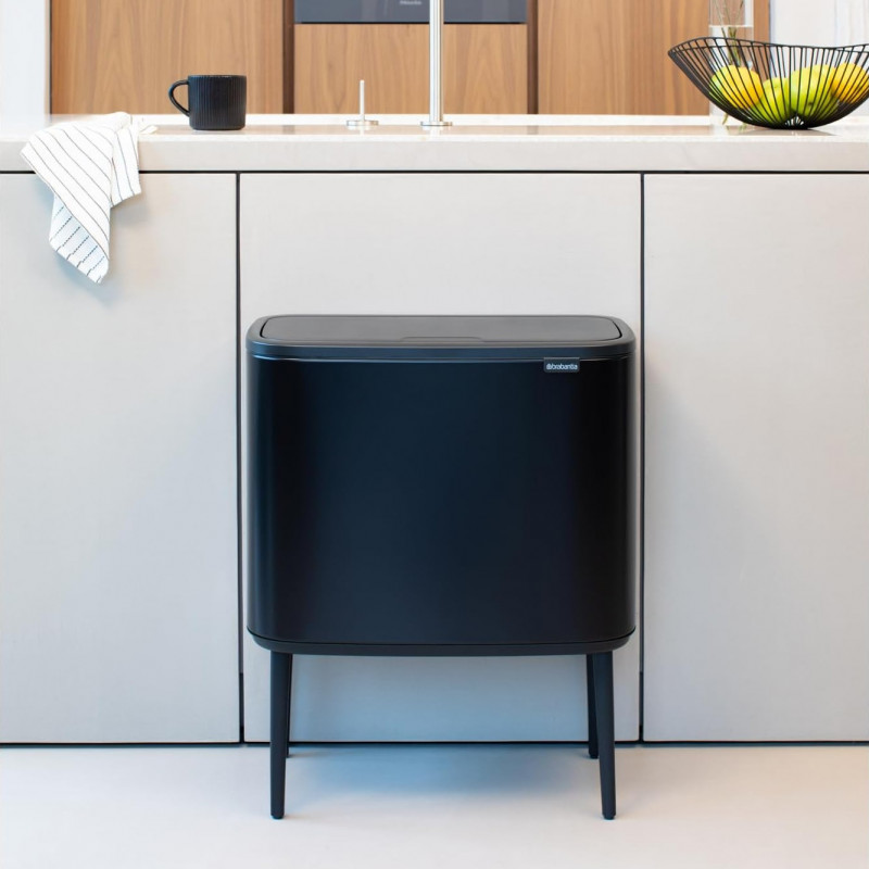 Brabantia Bo Touch 651106 Boklok de 36 de litri, 36 l, preparare lină și silențioasă, deschidere Golam, negru