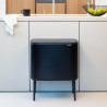 Brabantia Bo Touch 651106 Boklok de 36 de litri, 36 l, preparare lină și silențioasă, deschidere Golam, negru