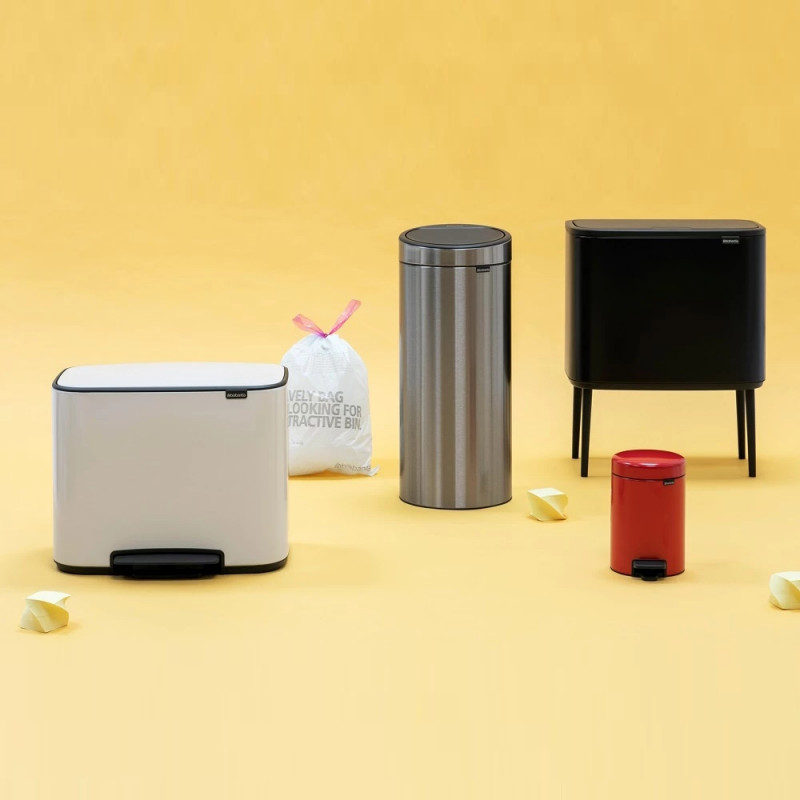 Brabantia Bo Touch 651106 Boklok de 36 de litri, 36 l, preparare lină și silențioasă, deschidere Golam, negru