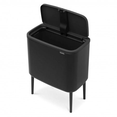 Brabantia Bo Touch 651106 Boklok de 36 de litri, 36 l, preparare lină și silențioasă, deschidere Golam, negru