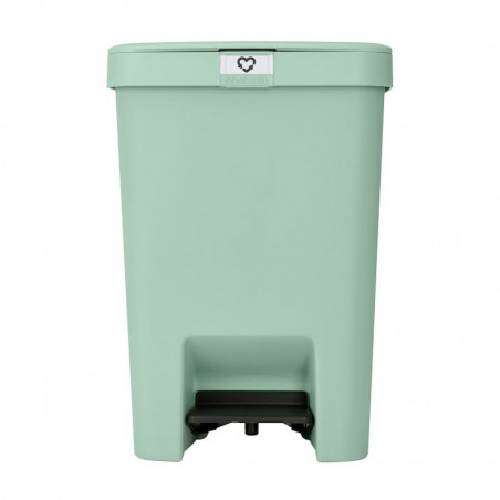 Coș cu pedală Brabantia StepUp 1008484, 25 L, Materiale ecologice, Deschidere mare, Verde deschis