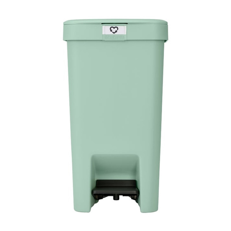 Coș cu pedală Brabantia StepUp 1008481, 16 L, Materiale ecologice, Deschidere mare, Verde deschis