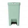 Coș cu pedală Brabantia StepUp 1008481, 16 L, Materiale ecologice, Deschidere mare, Verde deschis