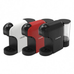 Espressor cu capsule 7in1 Crown CCM-1530B, 1400 W, 20 bar, 0.9 L, 7 adaptoare, Indicatoare LED, Controlul lungimii cafelei, Negru