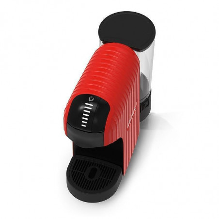 Espressor cu capsule 7in1 Crown CCM-1532R, 1400 W, 20 bar, 0.9 L, 7 adaptoare, Indicator LED, Controlul lungimii cafelei, Rosu/Negru