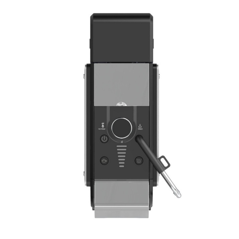 Espressor cafea macinata si capsule 8in1 Oliver Voltz OV51171N8M, 1450W, 1 L, 5 adaptoare, 19 bar, Negru/Argintiu
