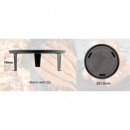 Cuptor cu microunde Finlux FMO-2525, 4250W, 25 L, Gatire cu aer cald, 8 programe, Convectie, Grill, Timer, Negru