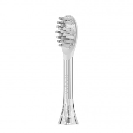 Set 2 capete de schimb pentru periuta de dinti Oclean Easy Clean P1K3, Tare, Acoperire cu silicon, Gri