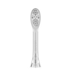 Set 2 capete de schimb pentru periuta de dinti Oclean Easy Clean P1K3, Tare, Acoperire cu silicon, Gri