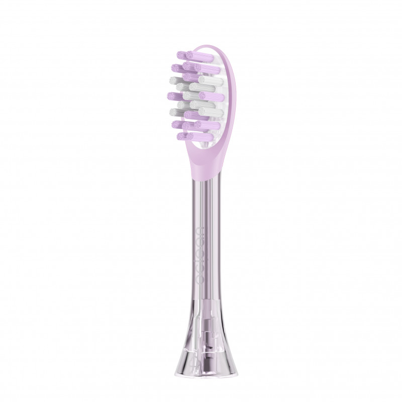 Set 2 capete de schimb pentru periuta de dinti Oclean Easy Clean P1K4, Tare, Strat din silicon, Violet