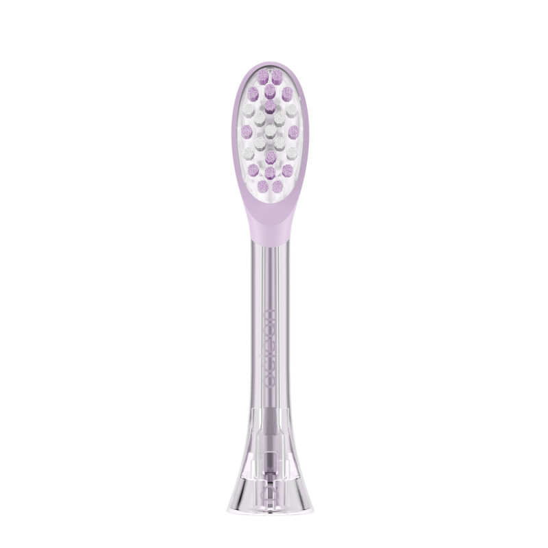 Set 2 capete de schimb pentru periuta de dinti Oclean Easy Clean P1K4, Tare, Strat din silicon, Violet