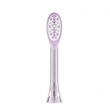 Set 2 capete de schimb pentru periuta de dinti Oclean Easy Clean P1K4, Tare, Strat din silicon, Violet