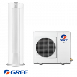 Aparat aer conditionat coloana Gree GVH24AK-K3DNC8A, 24000 BTU, 54 m², A++/A+, Wi-Fi, R-410A, Alb