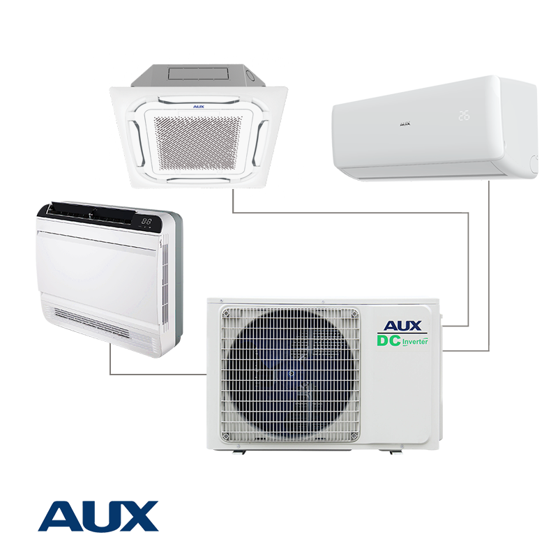 Unitate exterioara pentru sistem multi-split AUX AM3-H27/4DR3, 27000 BTU, 60 m², A++/A+, R-32, Alb