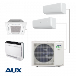Unitate exterioara pentru sistem multi-split AUX AM4-H36/4DR3, 36000 BTU, 60 m², Pana la 4 unitati interioare, A++/A+, R-32, Alb