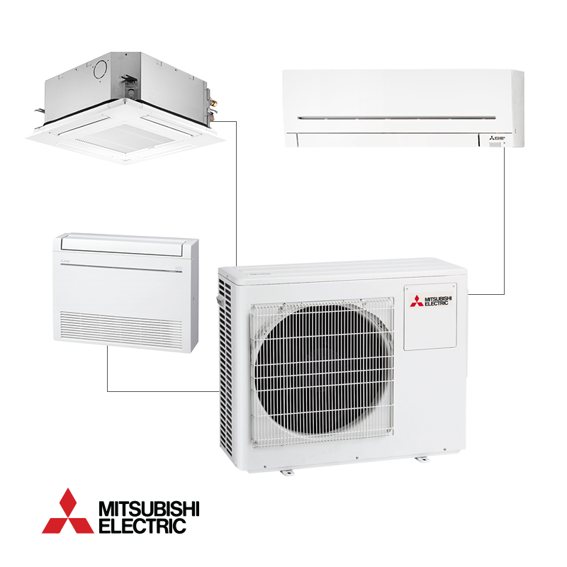 Unitate exterioarа pentru sistem multi-split Mitsubishi Electric MXZ-3F68VF, 23000 BTU, 55 m², A++/A+, R-32, Alb