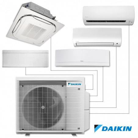 Unitate exterioară Daikin 5MXM90A9, 30000 BTU, 64 m2, A+++, R-32, Până la 5 unități interioare, Alb