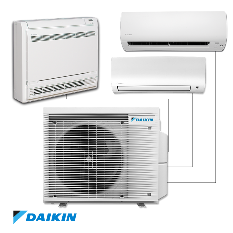 Unitate exterioară a sistemului multi-split Daikin 3MXM68A9, 23000 BTU, 53 m2, A+++, R-32, Până la 3 unități interioare, Alb