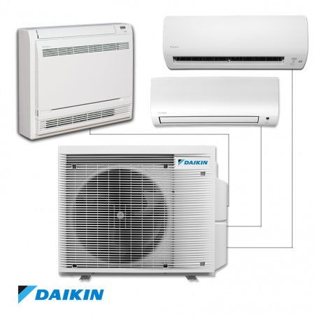 Unitate exterioară a sistemului multi-split Daikin 3MXM68A9, 23000 BTU, 53 m2, A+++, R-32, Până la 3 unități interioare, Alb