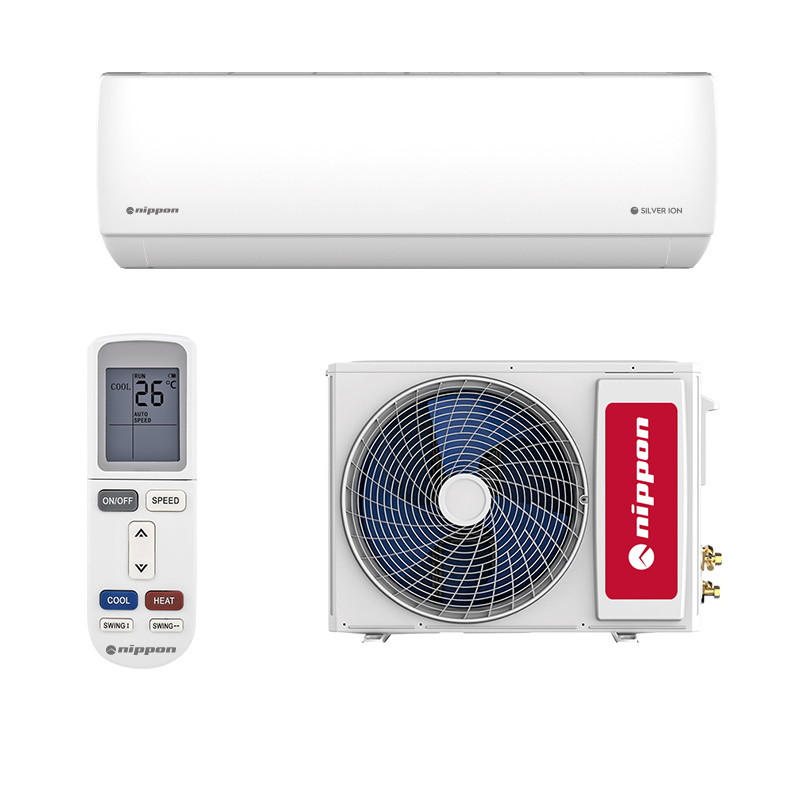 Aparat de aer conditonat inverter Nippon KFR 12DC SILVER ION SMART, 12000 BTU, 18 m², A++, Wi-Fi, R-32, alb