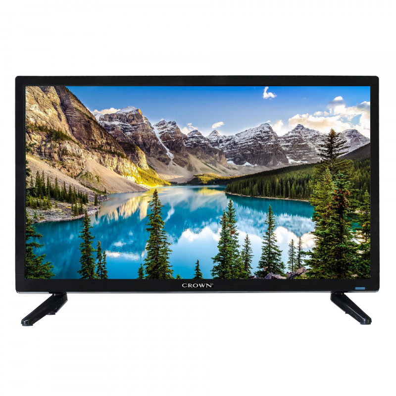 TV Crown 24KA12VWS, 24", 60 cm, 1366x768 HD Ready, Wi-Fi, Smart TV, Android, Negru