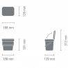 Cos de gunoi colectare selectiva Brabantia Sort&Go 1005520, 3 L, Maner, Verde deschis