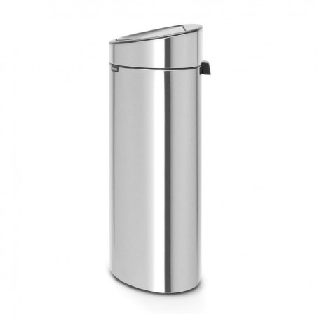 Cos de gunoi Brabantia Touch Bin New 650528, 40 L, Inchidere silentioasa si lina, Spate plat, Inox mat