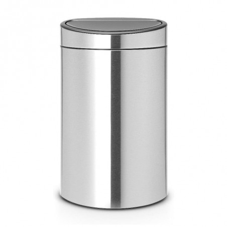 Cos de gunoi Brabantia Touch Bin New 650528, 40 L, Inchidere silentioasa si lina, Spate plat, Inox mat