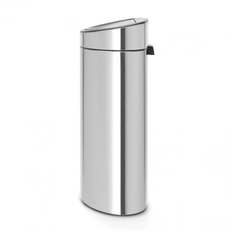 Cos de gunoi Brabantia Touch Bin New 650528, 40 L, Inchidere silentioasa si lina, Spate plat, Inox mat