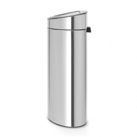 Cos de gunoi Brabantia Touch Bin New 650528, 40 L, Inchidere silentioasa si lina, Spate plat, Inox mat