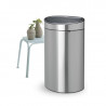 Cos de gunoi Brabantia Touch Bin New 650528, 40 L, Inchidere silentioasa si lina, Spate plat, Inox mat