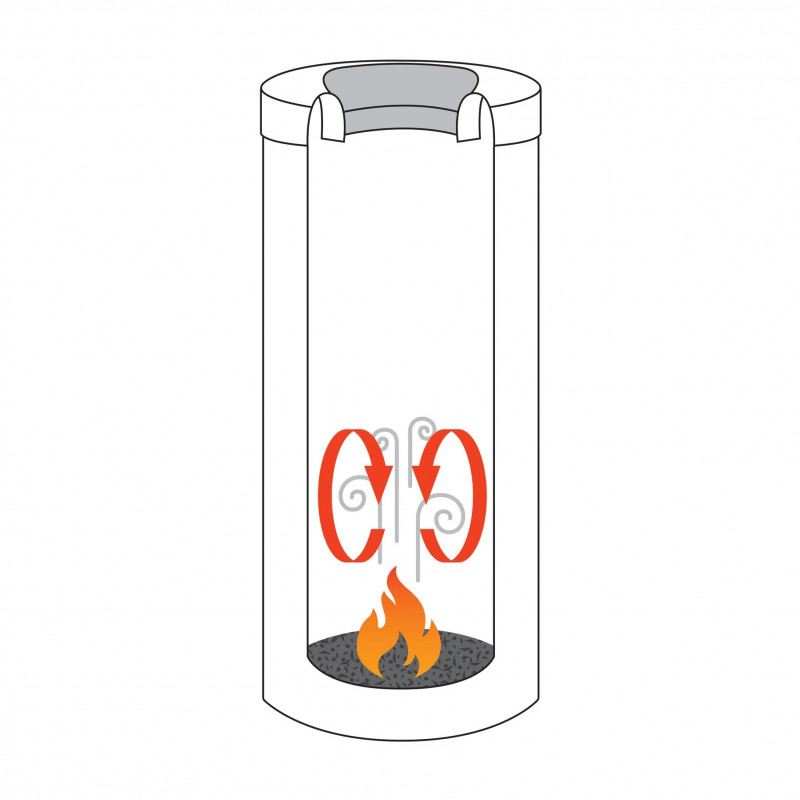 Coș Brabantia Flame Guard 647074, 30 l, Rezistent la foc, Coș interior metalic, Inox, Inox