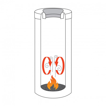 Coș Brabantia Flame Guard 647074, 30 l, Rezistent la foc, Coș interior metalic, Inox, Inox